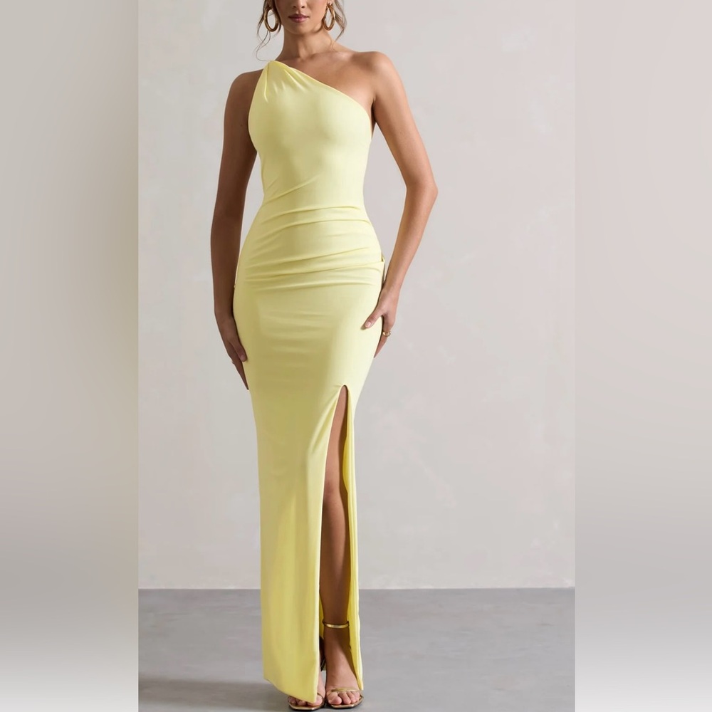 CLUB L LONDON- Butter Yellow Dress
